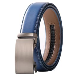 Plyesxale Brown Leather Belt Men 2026 Automatic Buckle Mens Belt For Jeans Vintage Style Mens Belts Luxury Ceinture Homme B9