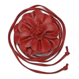 Boho Flower Waist Belt for Women Girls Floral Faux Leather Rope Waist Band Wedding Dress Thin Waistband Fashion Clothes Decor