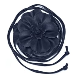 Boho Flower Waist Belt for Women Girls Floral Faux Leather Rope Waist Band Wedding Dress Thin Waistband Fashion Clothes Decor
