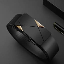 2pcs Simple and Fashionable Men's Belt Wallet Set High Quality Men's Business Belt Accessories Trendy Men's Birthday Gift
