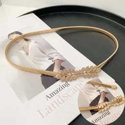 Elegant Metal Elastic Women Belts Gold Silver Rhinestone Thin Dress Waist Belts Ladies Female Waistbands Straps