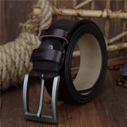 COWATHER 2021 men belt cow genuine leather luxury strap male belts for men new fashion classic vintage pin buckle dropshipping