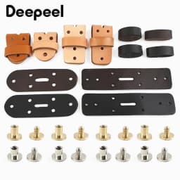 1/2Pcs 38mm Men's Belt Buckle Belts Head Connect Loop Leathers Pin Buckles Solid Brass Rivet Clasp DIY Leather Craft Accessories