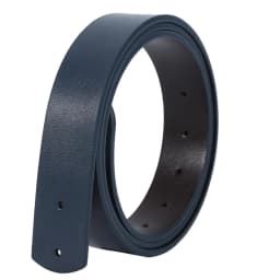 Men's Double-Sided Genuine Leather Belt Fashion No-Buckle Waistband High Quality Black/Brown 3.3cm Width