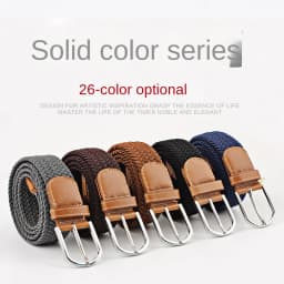 New Unisex Men's Belt Casual Woven Elastic Belt Outdoor Sports Canvas Belt Climbing Work Belt Jeans Suit Pants Belts for Women