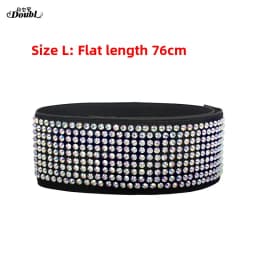 Afashion Women's Latin Dance Skirt Belt Dress Modern Dance Accessory with Diamond Modern Dance Waist Seal Dance Jewelry
