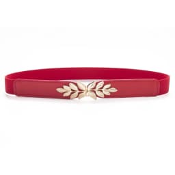 SISHION Summer Fashion Women Belts for Dress SH032 PU Leather Thin Elastic Waist Belt Slim Waistband Black Camel Coffee
