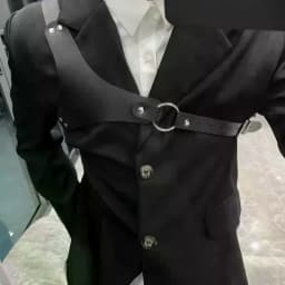 Fashion Men Leather Chest Harness Belt Lingerie Adjustable Leather Body Bondage Strap Punk Club Costume Clothing Accessories
