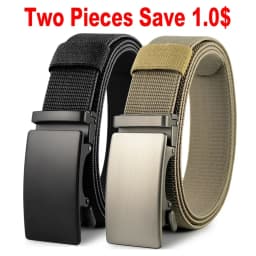 Golf Sports Elastic Belt Tactical Belt Metal Automatic Buckle Tough Stretch Nylon Men Military Belt 115-135CM Big Size Belts