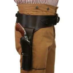 Retro Western Cowboy Gun Holster Belt Faux Leather Dual Pistol Holster Rig Steampunk Pirate Waist Belt For Halloween Party