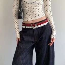 Casual Y2k Women's Belt Thin PU Leather Waist Belt Korean Style Red Dress Jeans Belt Spicy Girls