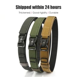 VATLTY New Rigid Trouser Belt for Men Metal Buckle Quick Release Military Tactical Belt Thick Nylon Casual Belt Male Girdle