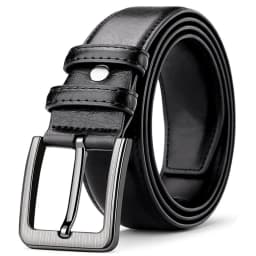 3.8cm Men's PU Leather Alloy Pin Square Buckle Belt 120 130 140cm Business Leisure Belt Old People Classic Black Brown WaistBelt