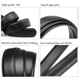 Men Belts Automatic Buckle Belt Famous Brand Business Belt Men Top Quality PU Luxury Leather For Men Leather Strap Casual For Me