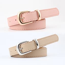 Women's Belts Jeans Pants Dress Girls Fashion PU Leather European Style Luxury Alloy Gold/Silver Buckle Waistband Belts for Lady