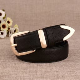 New Women's Pants Belt Leather Trendy White Belt Fashion High Quality Belt Solid Retro Needle Buckle Women's Strap LB2146-