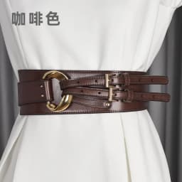 Fashion Wide Cowskin Cummerbund Women's Cummerbunds Knot Real Leather Waistbands For Dress Decorate Waist Belt Coat Accessorie