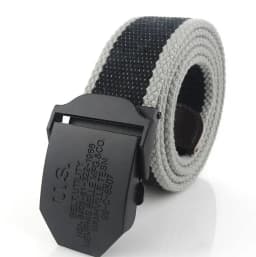 SupSindy Men Canvas Belt Black US Metal Buckle Army Military Tactical Belts for Men Jeans Outdoor Training Soldier Strap Male
