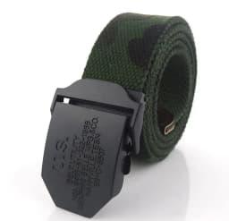 SupSindy Men Canvas Belt Black US Metal Buckle Army Military Tactical Belts for Men Jeans Outdoor Training Soldier Strap Male