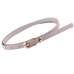 1PC Fashion Black White Gray Women Belts Thin Skinny Waistband Pin Buckle Adjustable Belt Summer Dress Jeans Strap Pu Belts