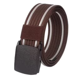 Men Female Belts Military Nylon Adjustable Belt Men Outdoor Travel Tactical Waist Belt with Plastic Buckle for Pants 130cm