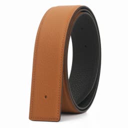 3.2/3.8cm Luxury Wide Belt Without Buckle Fashion Belts First Layer Genuine Cowhide Belt,Unisex,Double-sided,Two-color
