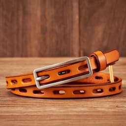 1.2CM Dress Decoration Knot Belt Strap Thin Women Belt Pin Buckle Genuine Leather Belt Women Real Cowskin Leather Female Belts
