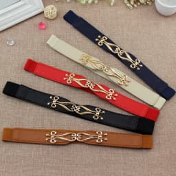 New Plain Waistband Leather Belt Simple Design Belt Thin Belt Decorative Dress Sweater Coat Waist Small Belt Fashion