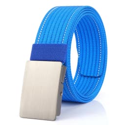 VATLTY New Men's Black Belt Hard Alloy Silver Buckle Tactical Military Belt Sturdy Nylon Jeans Waistband Girdles for Male