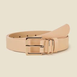 Fashion Alloy Pin Buckle Belt Personalized Women's Square Buckle PU Belt Simple Women's Matching Windbreaker Skirt