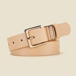 Fashion Alloy Pin Buckle Belt Personalized Women's Square Buckle PU Belt Simple Women's Matching Windbreaker Skirt