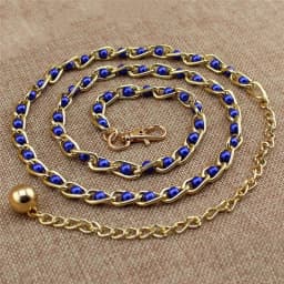 Women Fashion Imitation Pearl Waist Chain Female Olivet Thin Belts Women Waistband Strap Dress Accessories