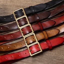 2.8cm Width Retro Women Jeans Belt Genuine Leather Belt Women Ceinture Vintage Brass Belt Buckle Leather Belt For Women Waist