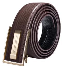 Hi-Tie Men's Orange Brown Belt for Jeans New Yellow Green Blue Leather Jeans Belts Fashion Cowboy Genuine Leather Belt Strap
