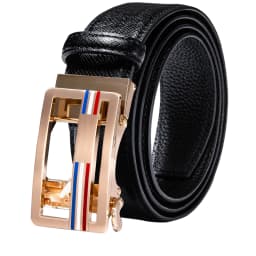 Hi-Tie Men's Orange Brown Belt for Jeans New Yellow Green Blue Leather Jeans Belts Fashion Cowboy Genuine Leather Belt Strap