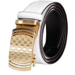 Hi-Tie Men's Orange Brown Belt for Jeans New Yellow Green Blue Leather Jeans Belts Fashion Cowboy Genuine Leather Belt Strap