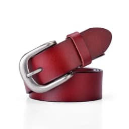 SupSindy Genuine Leather Belts for Women Pin Buckle Women Jeans Belt Luxury Brand Designer Cowskin Waistband Black Female Strap