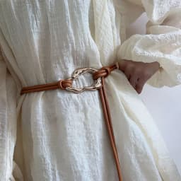 Leather Rope Knotted Thin Belt for Women Metal Buckle PU Skinny Waistbands Female Lady Dress Coat Decorative Straps Girdle