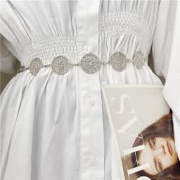 Elegant Round Metal Belt For Women Retro Gold Silver Carved Hollow Out Chain Long Belts Fashion Dress Decorative Lady Waistband