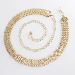 Elegant Round Metal Belt For Women Retro Gold Silver Carved Hollow Out Chain Long Belts Fashion Dress Decorative Lady Waistband