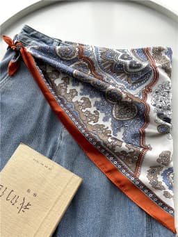 Kerchief Silk Scarf Belt for Women Skirt Triangle Scarf Fart Curtain Waist Rope Pants Dress Accessories Waist Seal Headband