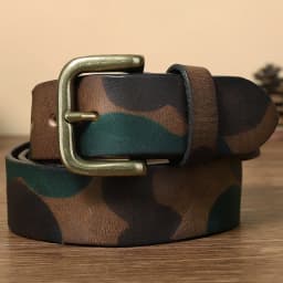 2026 Men High Quality Camouflage Pure Cowhide Belt Genuine Leather Strap Male Luxury Pin Buckle Vintage Jeans Belts for Women
