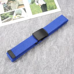 New Unisex Automatic Buckle Fashion Nylon Belt Classic Popular Casual Light Practical Woven Smooth Women Men Canvas Belt 3.8cm
