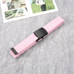 New Unisex Automatic Buckle Fashion Nylon Belt Classic Popular Casual Light Practical Woven Smooth Women Men Canvas Belt 3.8cm