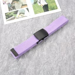 New Unisex Automatic Buckle Fashion Nylon Belt Classic Popular Casual Light Practical Woven Smooth Women Men Canvas Belt 3.8cm