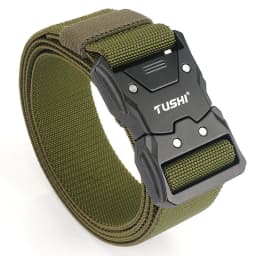 MEDYLA Official Genuine Tactical Belt Metal Buckle Quick Release Elastic Belt Casual Tooling Training Belt Men's Trousers Belt
