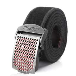 SupSindy Men Canvas Belt Luxury Hollow Metal Buckle Army Military Tactical Belts for Men Jeans Waistband Soldier Male Strap