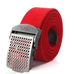 SupSindy Men Canvas Belt Luxury Hollow Metal Buckle Army Military Tactical Belts for Men Jeans Waistband Soldier Male Strap