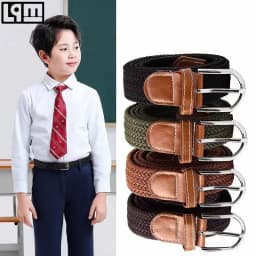 Belt Canvas Kids Boy Girls Waistband Student Training Belt Korean Jeans Pants Children Baby Summer Camp Buckle ins Adjustable