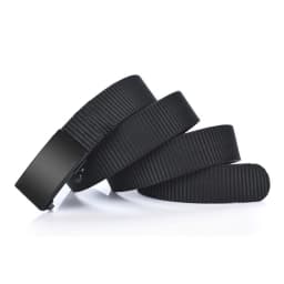Men's Belt Outdoor Leisure Sports Belt Toothless Quick Release Automatic Buckle Quality Black Outdoor Belt Military Training